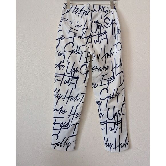 NWT Ovi graffiti party dressy ankle pants Sz M - Picture 7 of 11